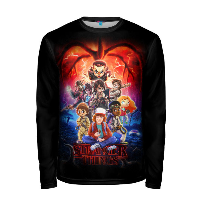 Мужской лонгслив 3D STRANGER THINGS фото