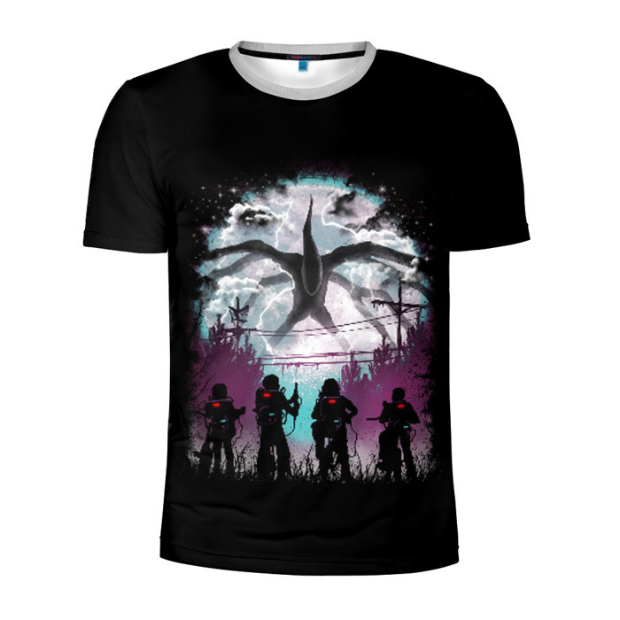 Мужская футболка 3D спортивная Stranger Things фото
