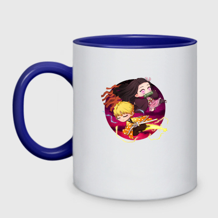 Кружка двухцветная KIMETSU NO YAIBA фото