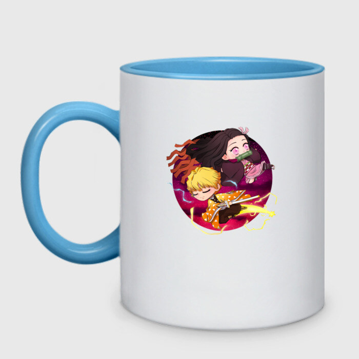 Кружка двухцветная KIMETSU NO YAIBA фото