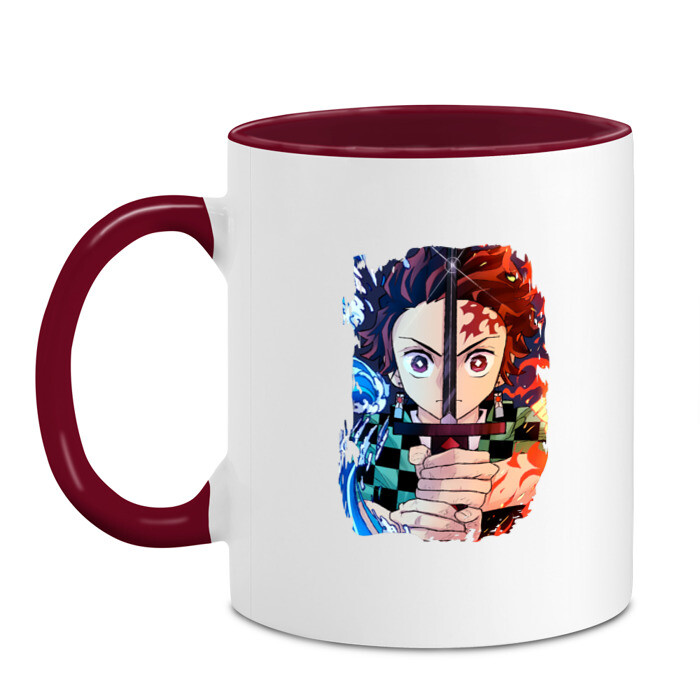 Кружка двухцветная KIMETSU NO YAIBA фото