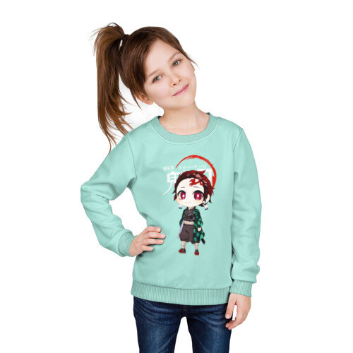 Детский свитшот хлопок Kamado Tanjirou Kimetsu no Yaiba фото