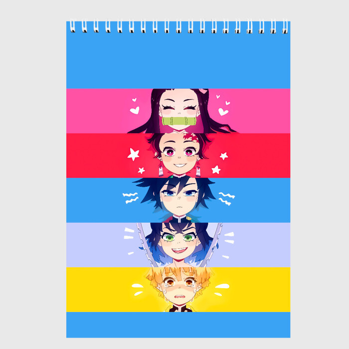 Скетчбук ПЕРСОНАЖИ Kimetsu no Yaiba фото