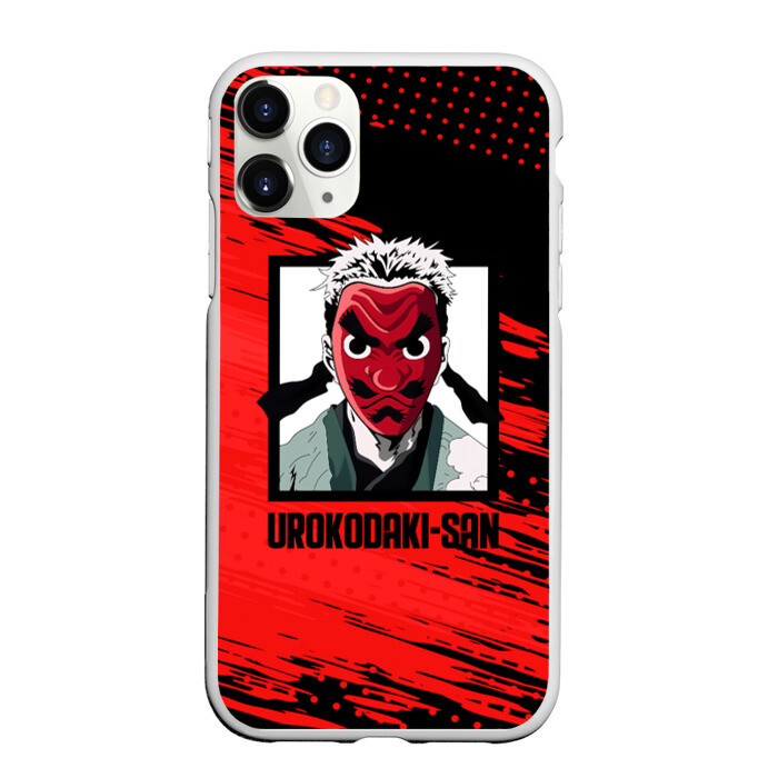 Чехол для iPhone 11 Pro матовый UROKODAKI-SAN Kimetsu no Yaiba фото