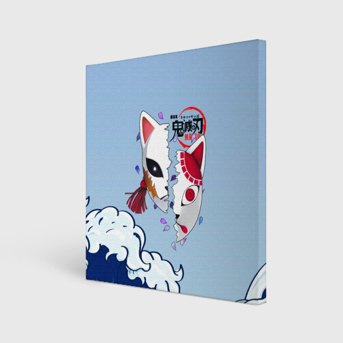 Холст квадратный Маски из Клинок, рассекающий демонов фото