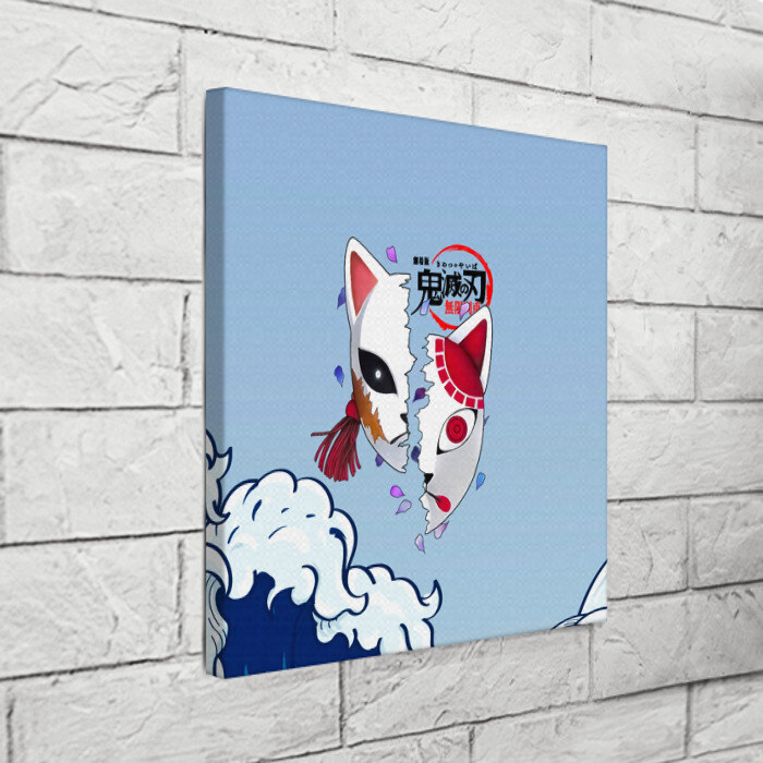 Холст квадратный Маски из Клинок, рассекающий демонов фото