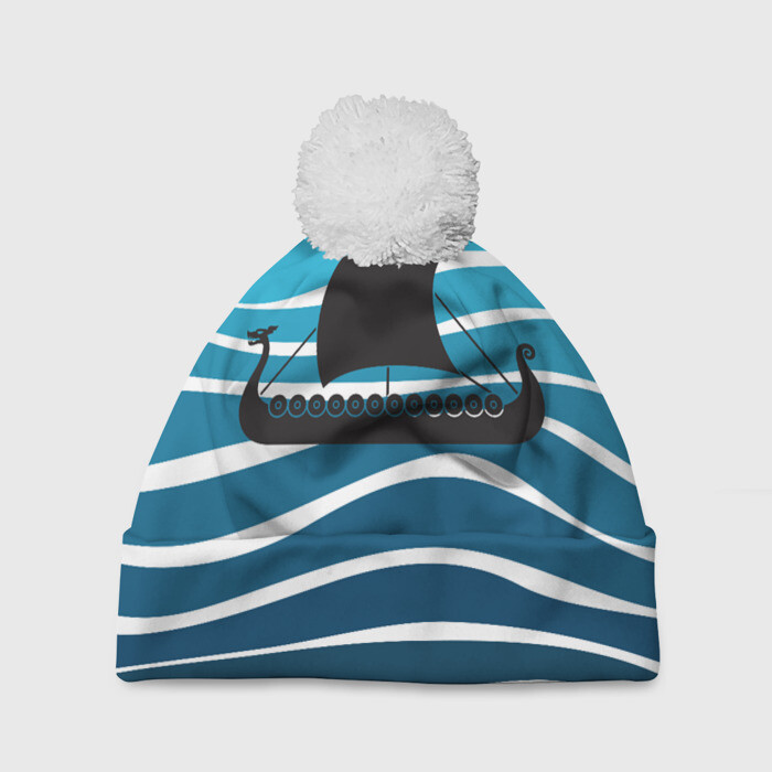 Шапка 3D c помпоном Корабль фото
