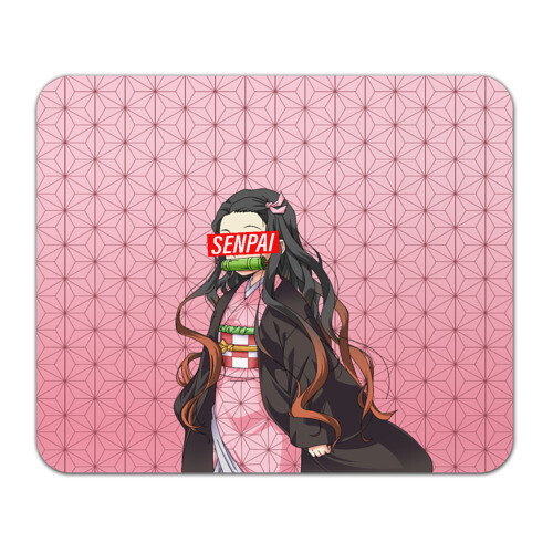 Коврик для мышки прямоугольный SENPAI NEZUKO НЕЗУКО ПАТТЕРН фото
